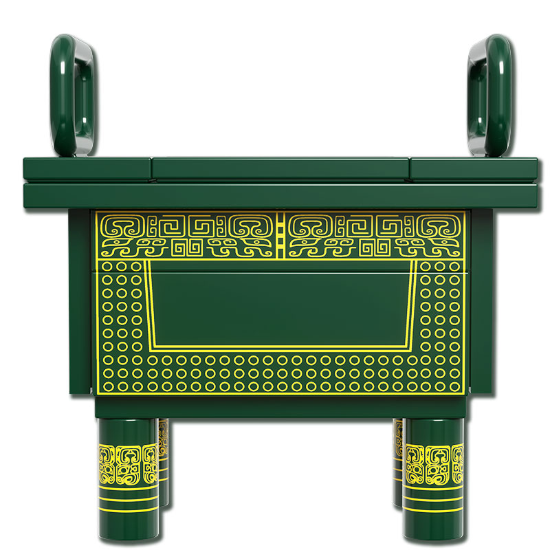EK056 司母辛銅方鼎拼插冰箱貼